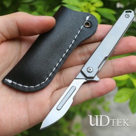  No. 24 surgical blade EDC scalpel with titanium handle UD2106536